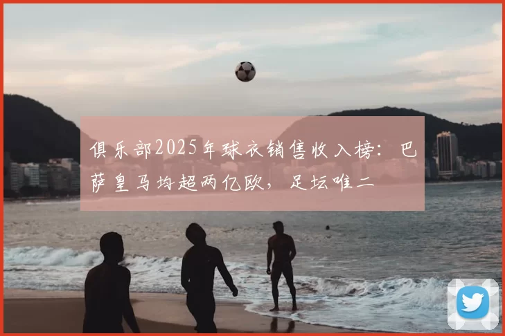 俱乐部2025年球衣销售收入榜：巴萨皇马均超两亿欧，足坛唯二
